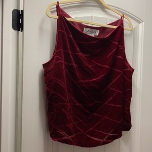 Carlisle red formal top with matching wrap